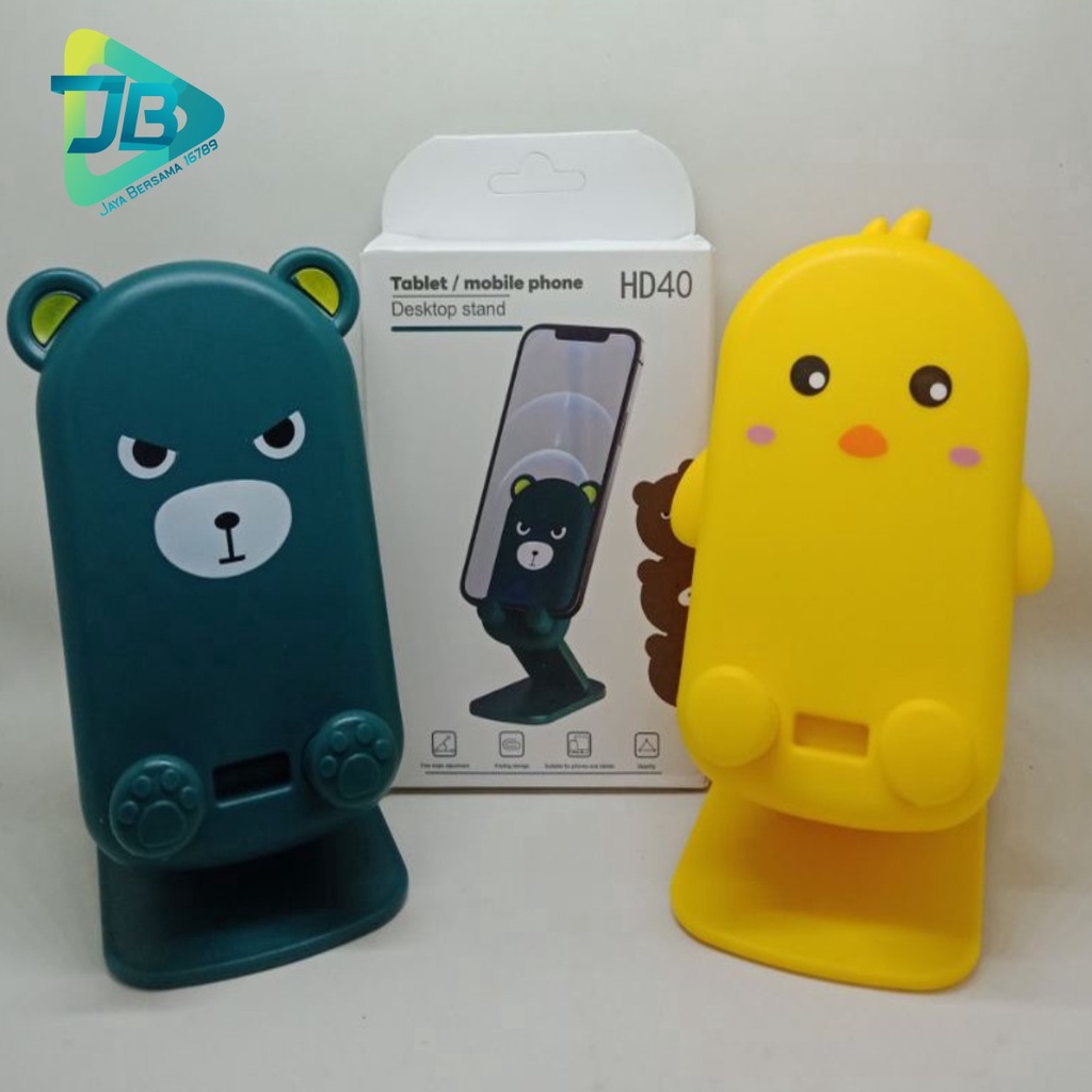 folding stand karakter holder hp meja karakter  holder tablet ipad lipat karakter unik dan lucu JB5207