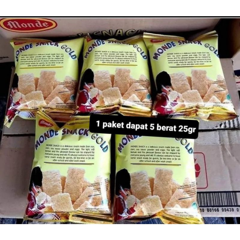 

Monde Snack Gold 25gr dapat 5