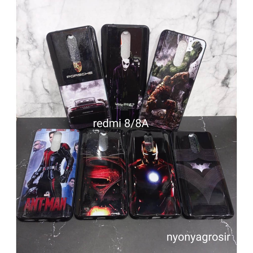 Softcase Redmi 8/8A case motif cowok karakter superhero