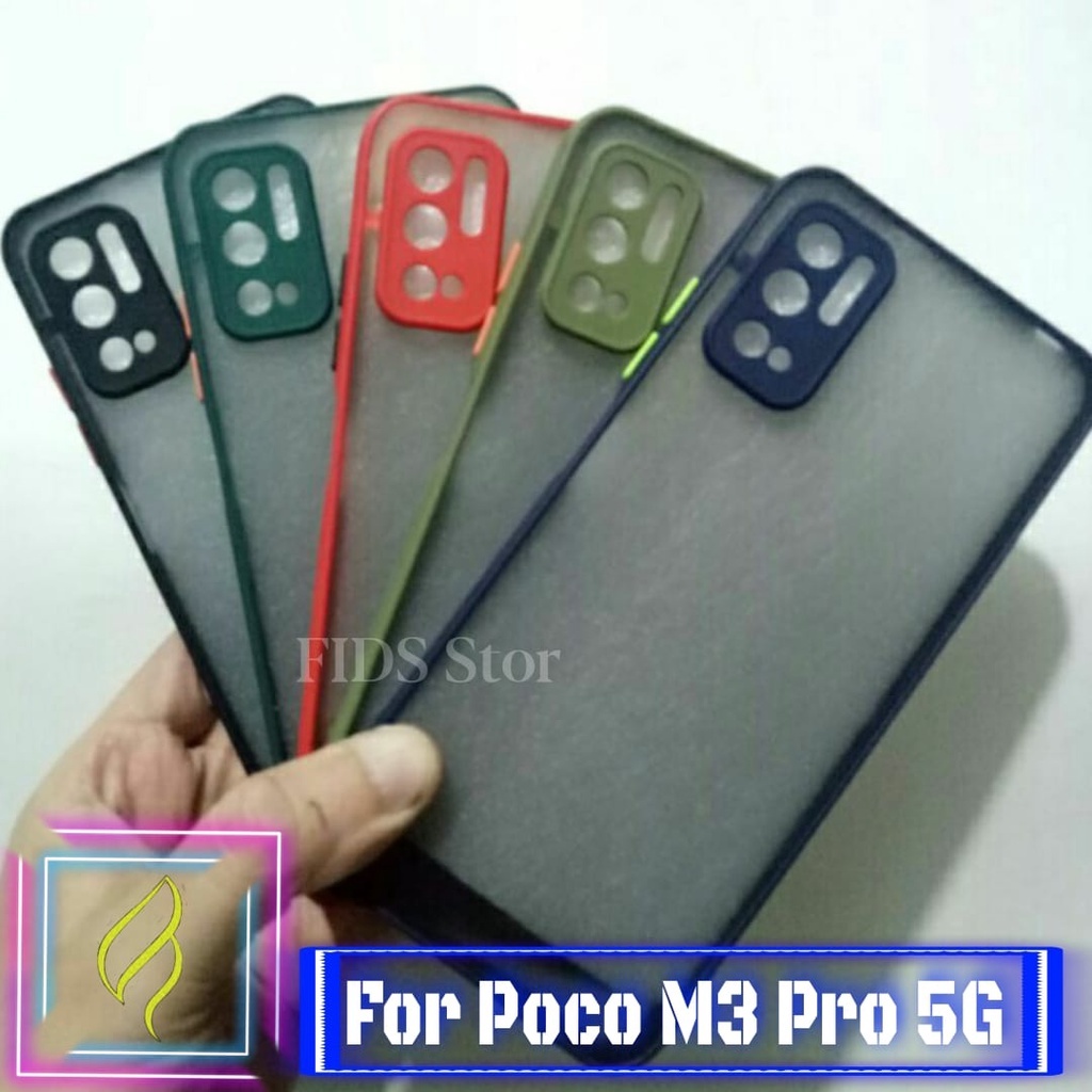 Case XIAOMI POCO M3 Pro 5G Case AERO Dove Matte Transparan Slim Fuza Macaron Shockprof