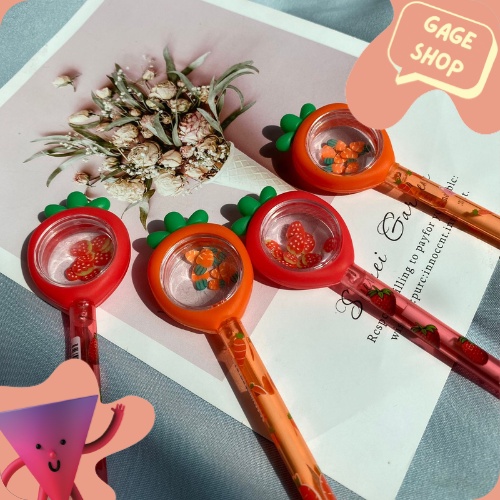 

pulpen bolpen gel strawberry wortel lucu pen ATK alat tulis kebutuhan anak sekolah imut bisa COD termurah bisa COD import