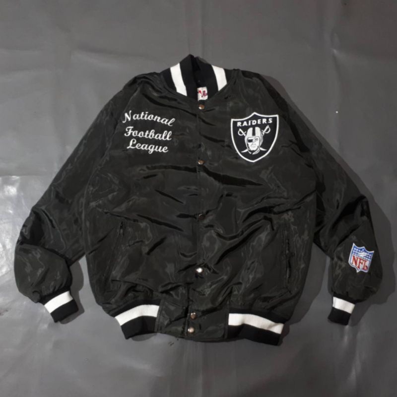 Jaket Bomber Varsity NFL Raiders