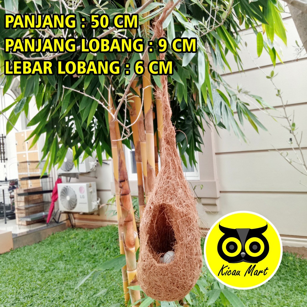 GLODOK BURUNG SARANG BURUNG LOVEBIRD GELODOK BURUNG MURAI PARKIT MANYAR KENARI SARANG TELUR SUSUH MANUK COCOFIBER GANTUNG SERAT KELAPA SRBGTG