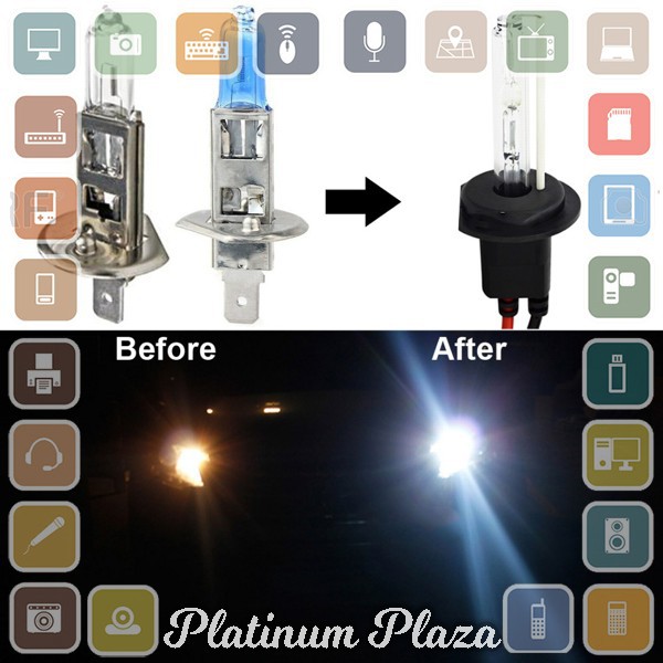 FORAUTO Lampu Mobil Headlight HID Xenon H7 6000K 35W 1 PCS`1236NB-