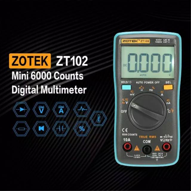 Multimeter Zotek Zt 102