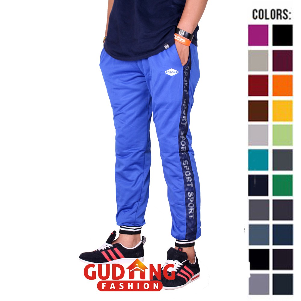 Celana Training Panjang Pria / Men Long Sport Pants - Banyak Pilihan Warna CLN (COMB)