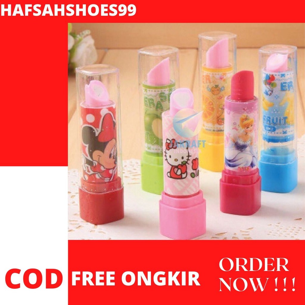 

PENGHAPUS MODEL LIPSTIK UNIK DAN LUCU(bisa jadi souvenir ultah) TERMURAH