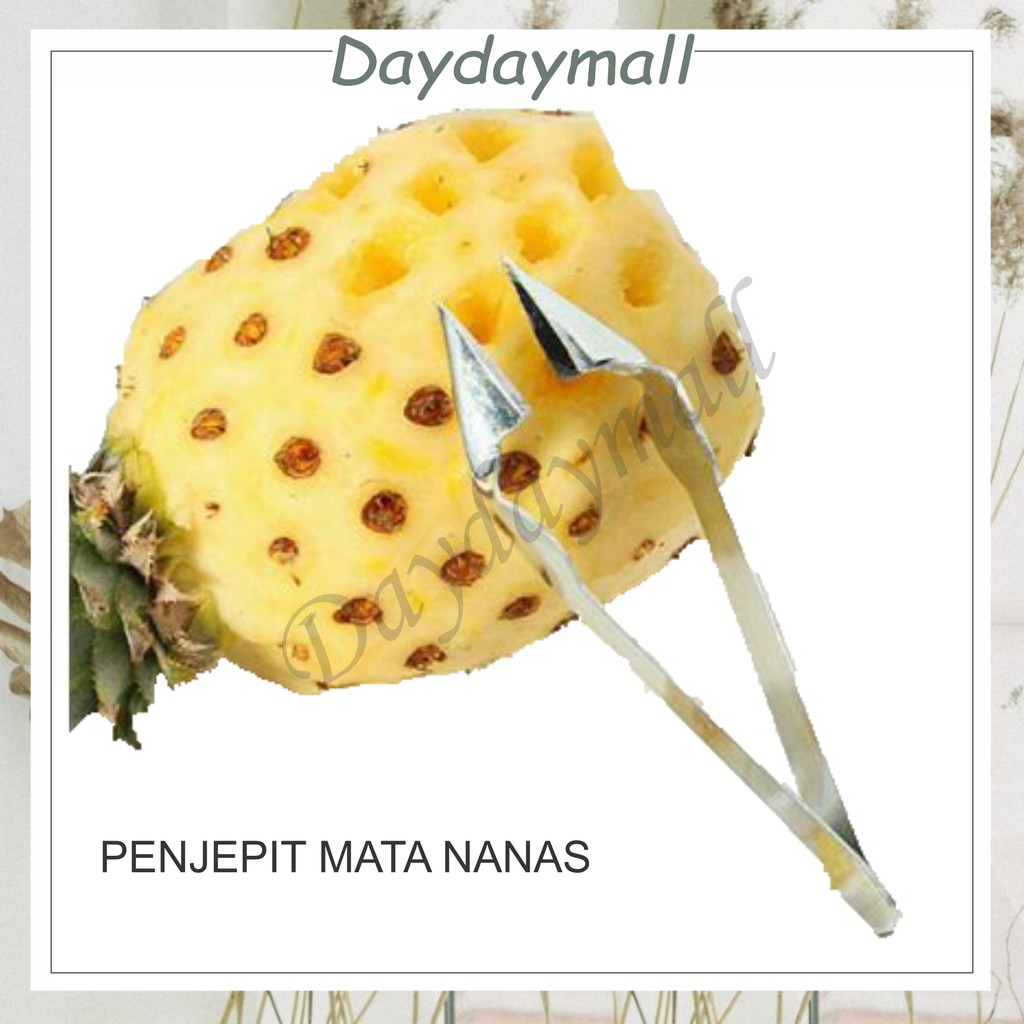 DD203 (1KG=40PCS) Klip Penjepit Mata Nanas Dengan Bahan Stainless Steel Dan Bentuk Buah Nanas