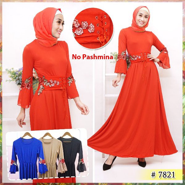 unix  baju muslim cewek-gamis muslim wanita casual-baju pesta muslim cewek-gamis pesta wanita-gamis