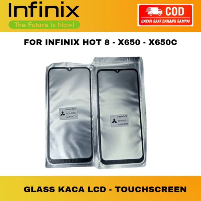 Kaca Lcd Handphone Infinix Hot 8 X650 - X650C - Layar -  Touchscreen Glass Tc