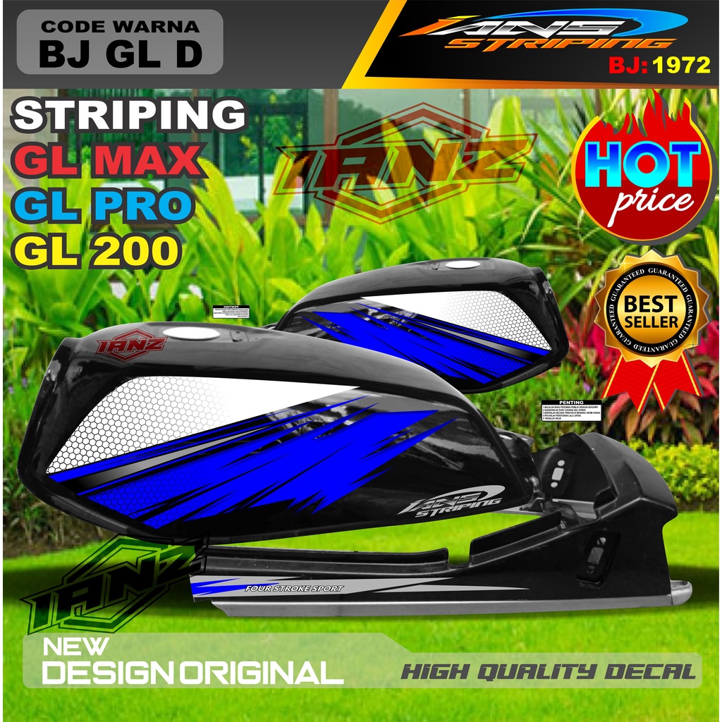 STRIPING GL MAX HEREX TERMURAH / STIKER MOTOR GL / STRIPING COSTUM GL