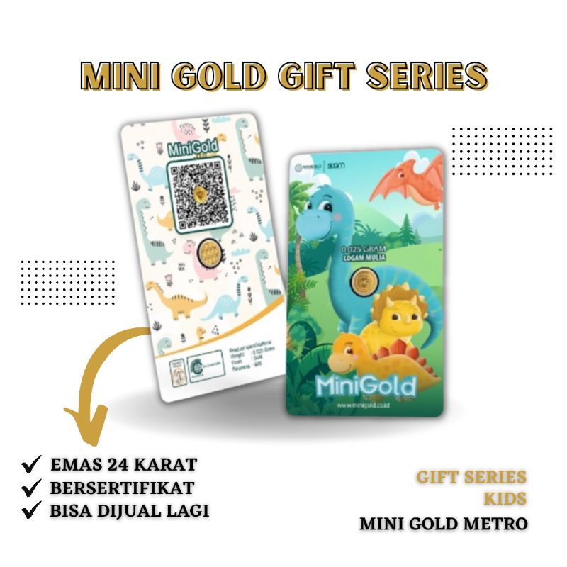Mini Gold Gift Series Kids 0,025 0,05 0,1 0,25 0,5 gram