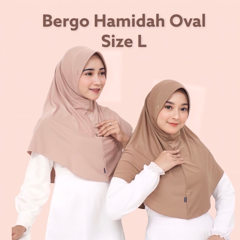 Jual ( ORI HAMIDAH OVAL ) BERGO HAMIDAH BERGO JERSEY MENUTUP DADA HIJAB