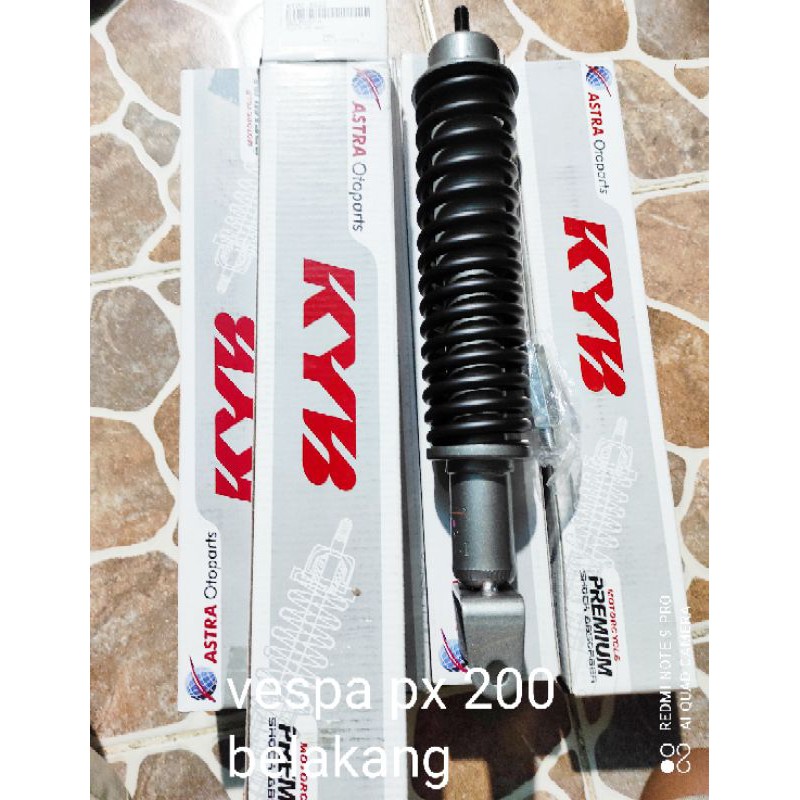 shockbreaker belakang vespa px 200  merk asli kyb type kyoc 4022