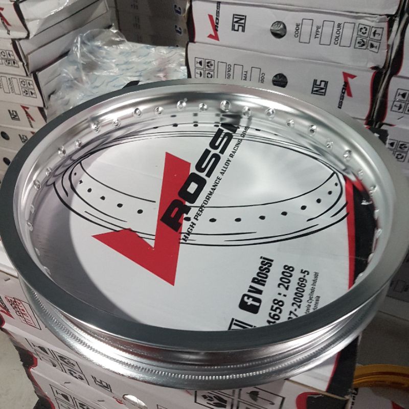 Velg Rosi rosy ukuran 185 dan 215 ring 17 Silver