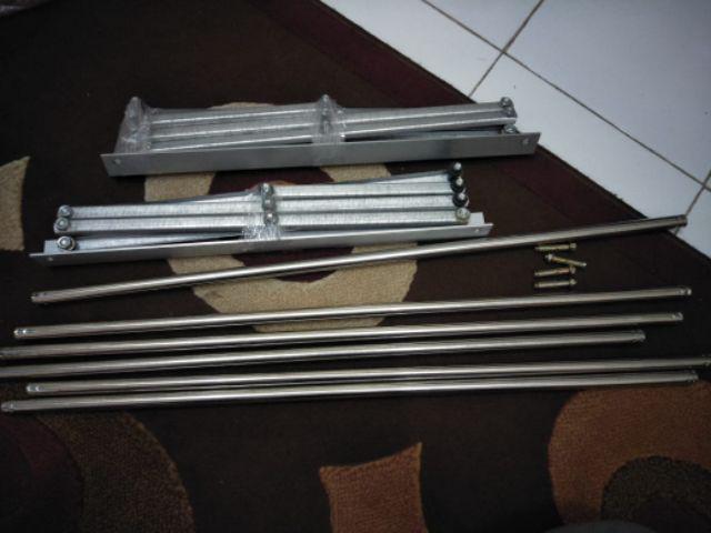 Jemuran Dinding Stainles 80 Cm 6 Galang