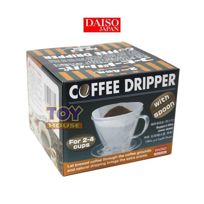 Jual ORIGINAL Coffee Dripper Daiso Jepang Clear Coffee Maker for 24