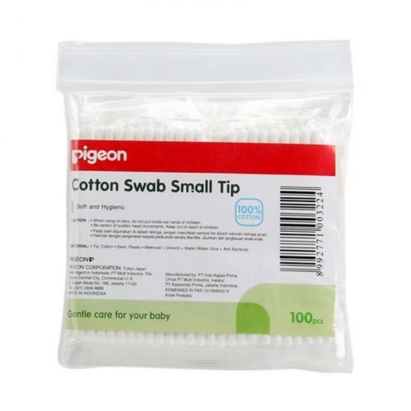 Pigeon Cotton Swab Isi 100 Pcs - Small Tip