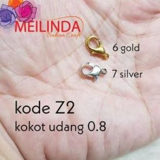 

Diskon CIHOG Kode Z2-2 Kokot udang monel Silver dan gold 8 mm Price Rp. 3.500/ 12 pcs kait udang pen