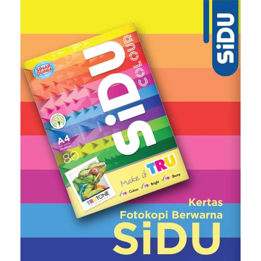 

Unik Kertas HVS Berwarna Sidu A4 70 gram Murah