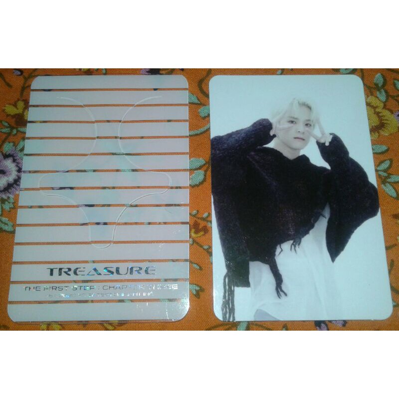 WTS PC ASAHI PHOTOCARD AR + PEMBATAS TREASURE ALBUM CHAPTER 3 Ver.white OFFICIAL pc treasure