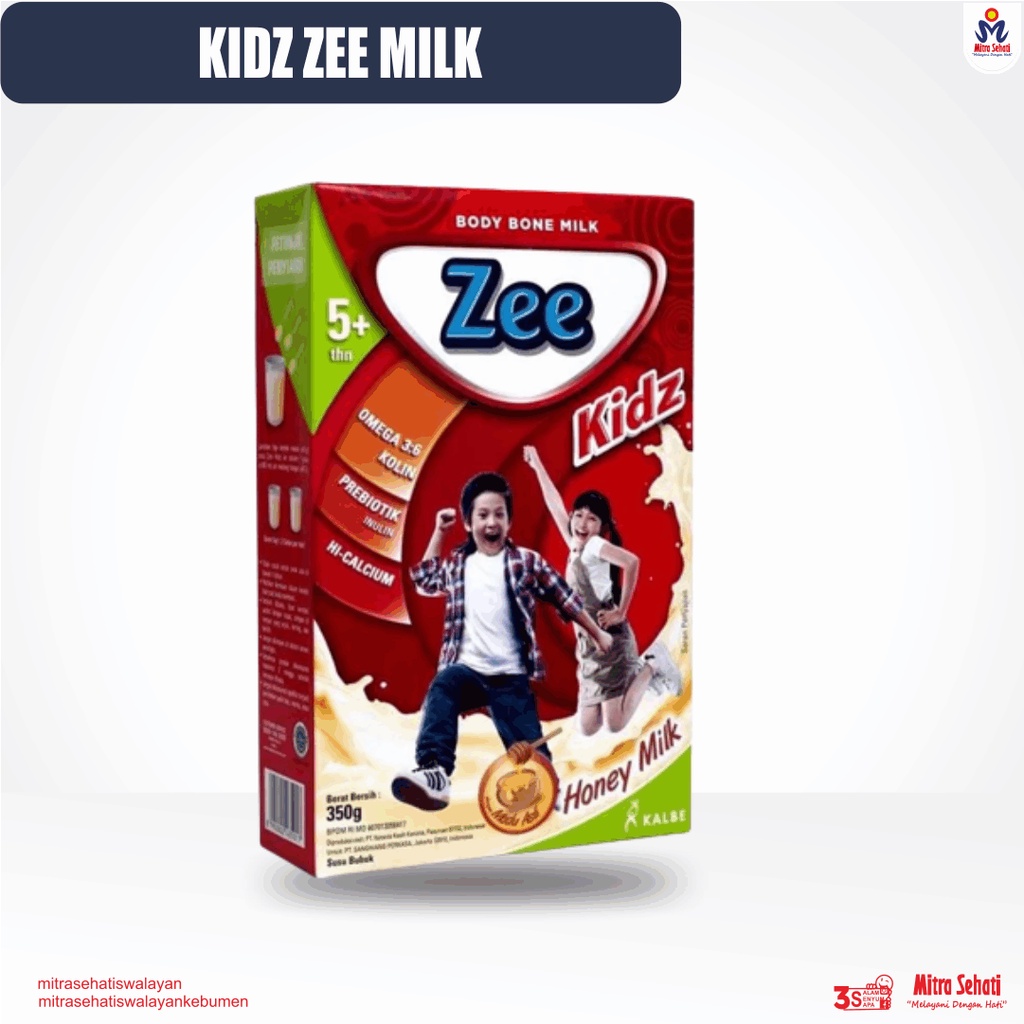 

SUSU ZEE, KIDZ ZEE (SUSU PERTUMBUHAN) (RASA HONEY, VANILLA, CHOCO) [ Mitra Sehati Swalayan ]