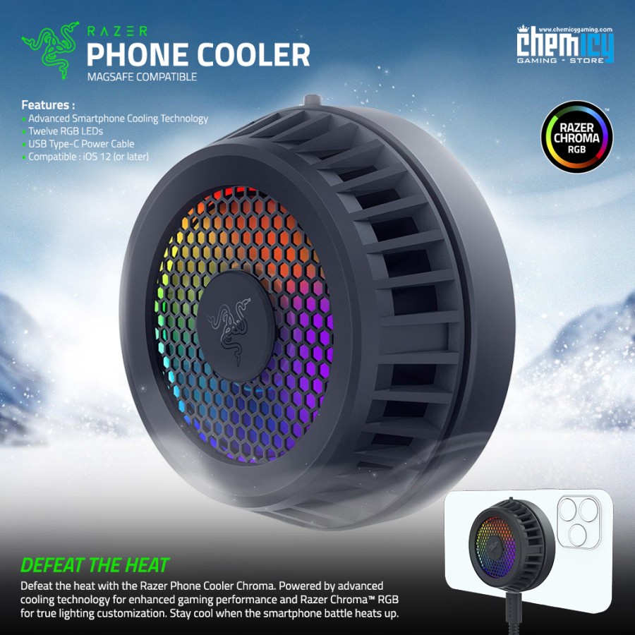 Razer Phone Cooler Chroma RGB MagSafe Compatible