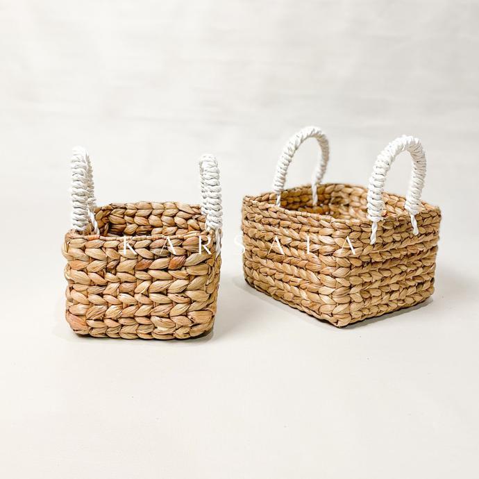 Buruan serbu] Rafaya Mini Storage | Anyaman Eceng Gondok | Wadah Serbaguna