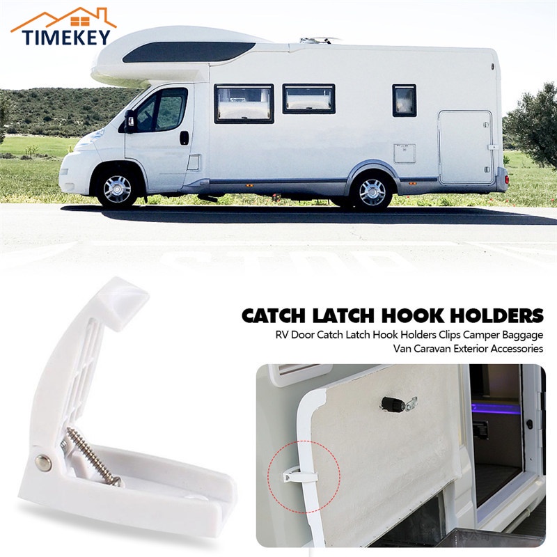 TK RV Door Catch Latch Hook Holders Clips Camper Baggage Van Caravan Exterior Accessories