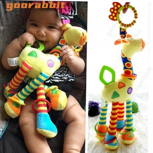 Mainan Rattle Gantung Bentuk Boneka Hewan Untuk Stroller / car seat Bayi 0-3 - 6-9 - 12 Bulan