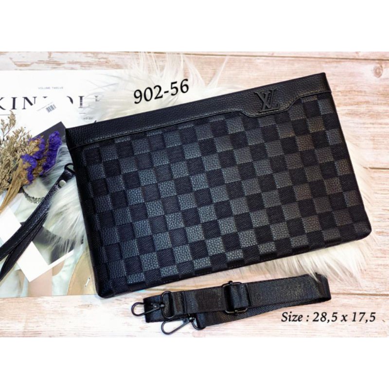 Clucthbag/Hand Bag Pria dan Wanita import Bahan WaterProof Full Emboss