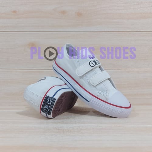 ONE KIDS - SEPATU ANAK LAKI LAKI | SEPATU ANAK PEREMPUAN | SEPATU ANAK USIA 5 6 7 8 TAHUN WARNA PUTIH SIZE 31-35