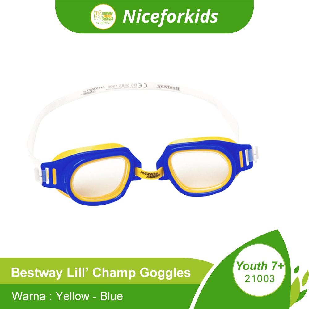 Bestway 21003 Kacamata Renang Anak Usia 7+ / Lil' Champ Goggles Youth 7+