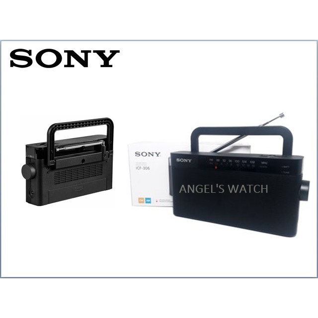 ANGELSWATCH RADIO SONY ICF306 ICF-306 2 BAND RADIO PORTABLE AM/FM ICF306 RADIO SONY