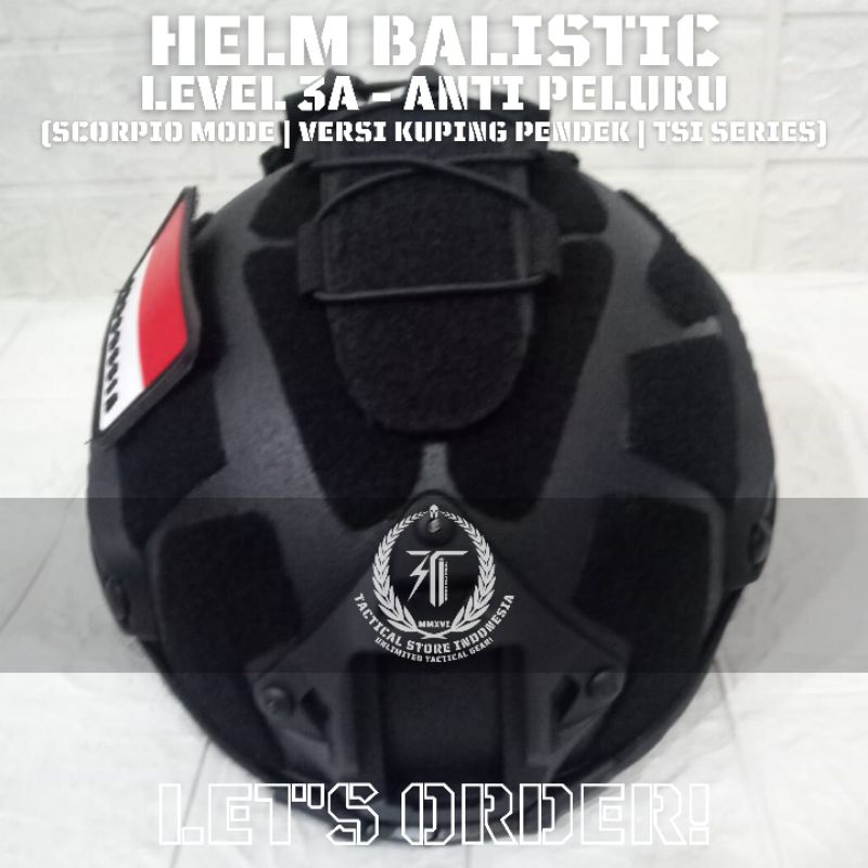 EXCLUSIVE TSI Helm Balistic ASLI Level 3A Scorpio Mode - Helm Scorpio Baja Balistic