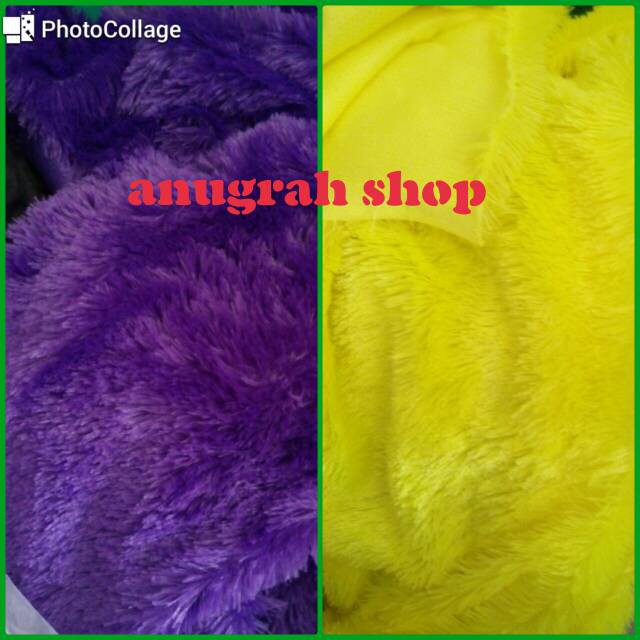 kain boneka bulu panjang 2cm uk 150x100cm