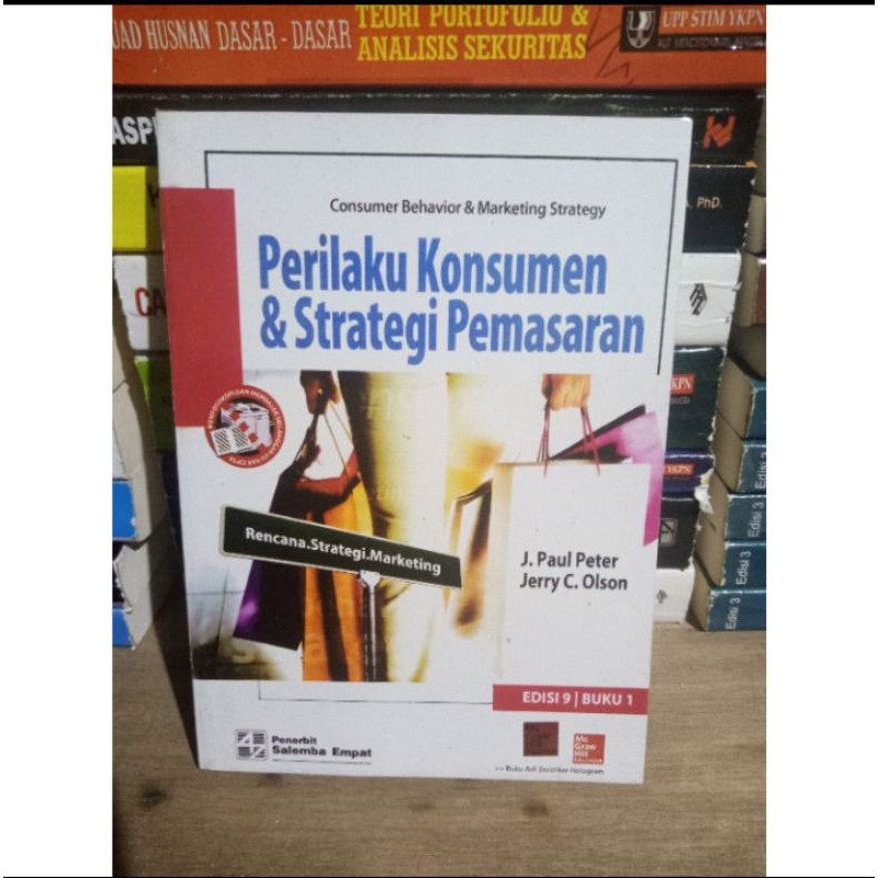 Jual PERILAKU KONSUMEN DAN STRATEGI PEMASARAN EDISI 9 BUKU 1 OLEH J ...