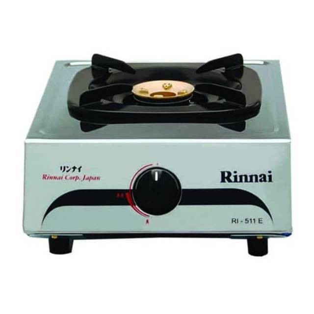 Kompor Gas Rinnai RI-511E / KOMPOR RINNAI 1 TUNGKU / KOMPOR RINNAI STAINLESS