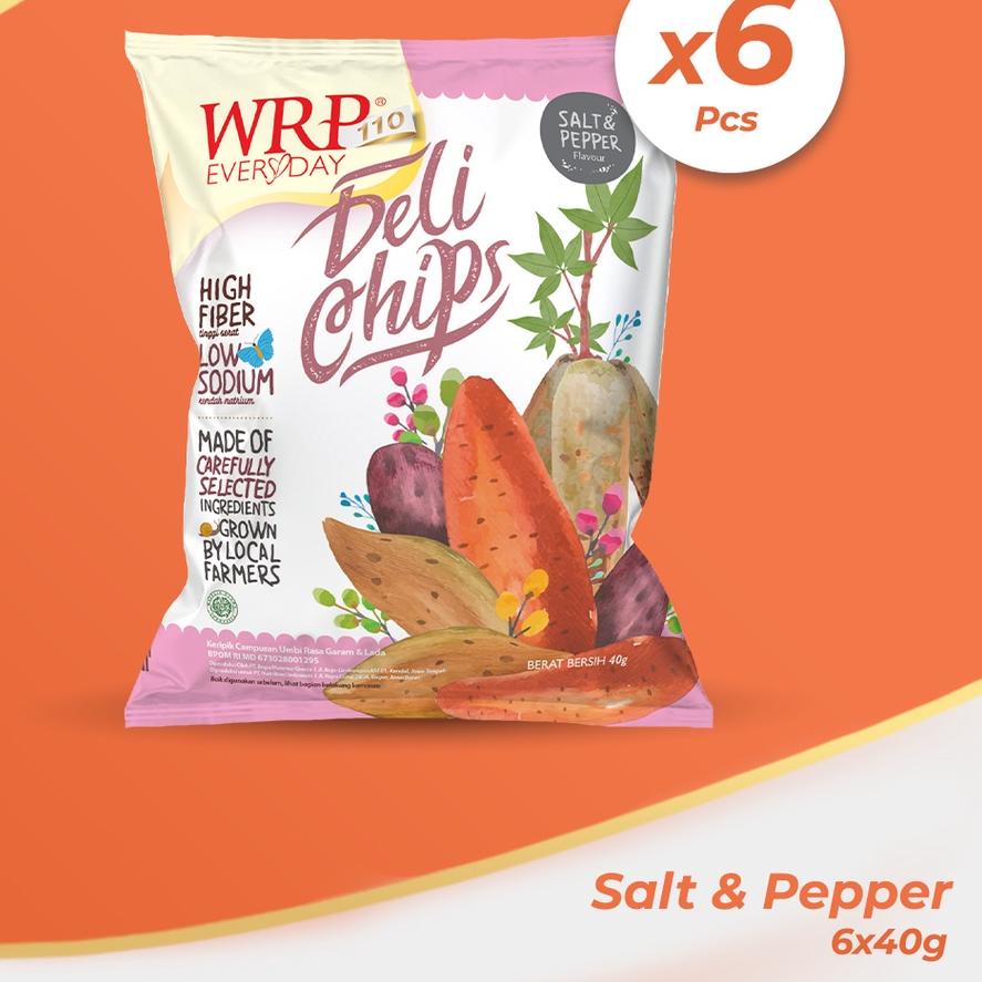 

Langsung Order WRP Delichips Salt & Pepper 6 X 40 G..