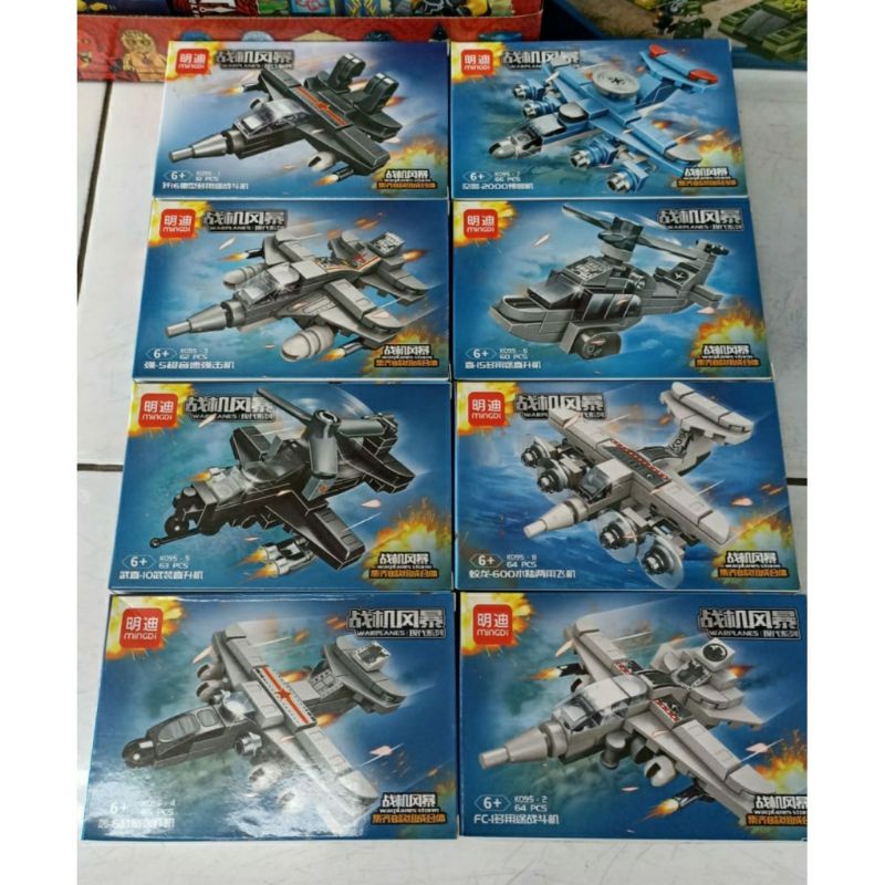 Mainan Lego Pesawat Tempur 8 Krakter