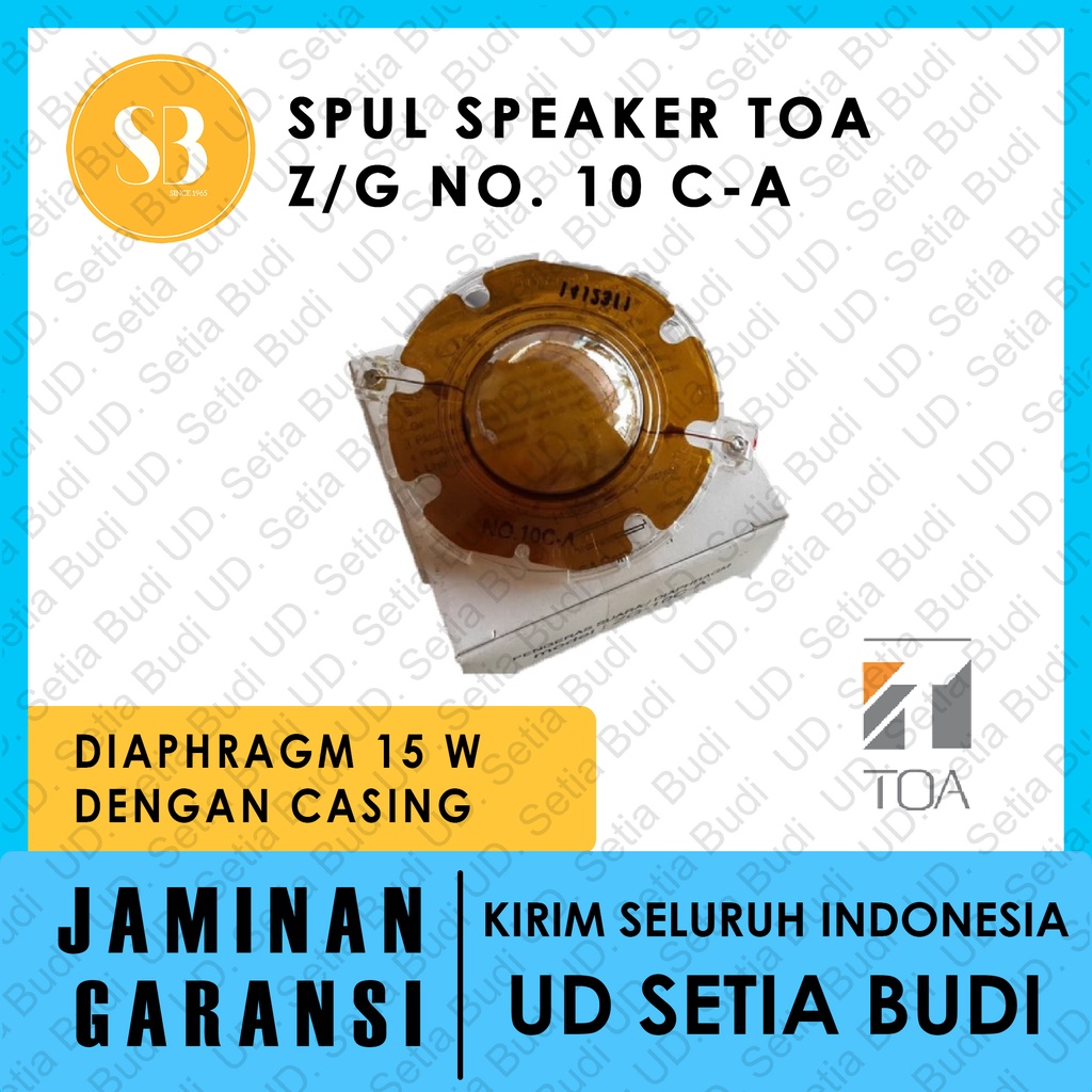 Spul Speaker TOA Z/G No. 10 C-A Diaphragm 15 W dengan Casing