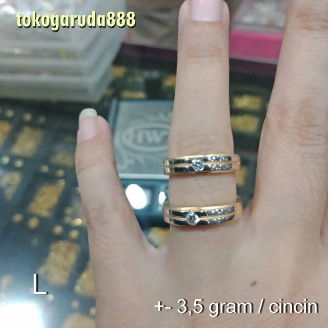 700 Cincin anak dan dewasa emas asli kadar 70% 22 surabaya gold whitegold kuning putih tunangan nikah lamaran UBS