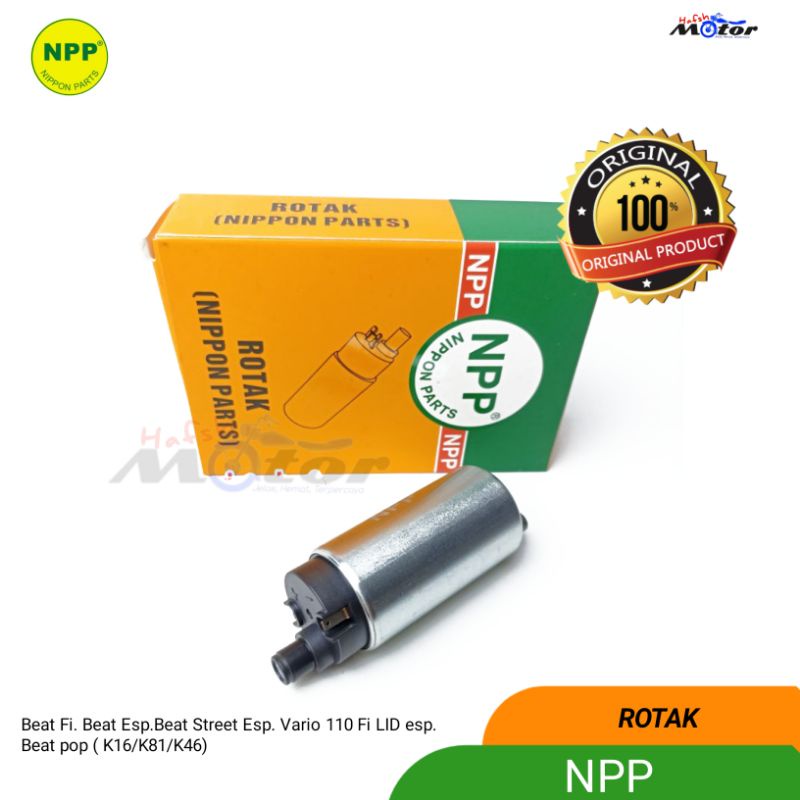 NPP Pompa Bensin Beat FI Beat Esp Beat street Esp Scoopy Fi (K16/K81/K46) Dinamo Rotak Fuel Pump Mot