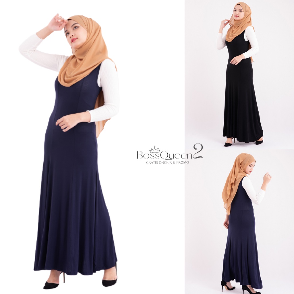 Casual Dress Midi Tali besar  Potongan A-line Motif Daisy /Gaun Pakaian Wanitalong dress tanpa tangan