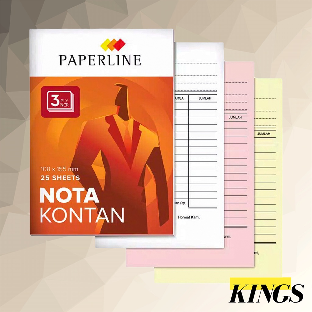 

Paperline Nota Kontan Kecil 3 Ply NCR / Rangkap PPL NK K3 NCR TK