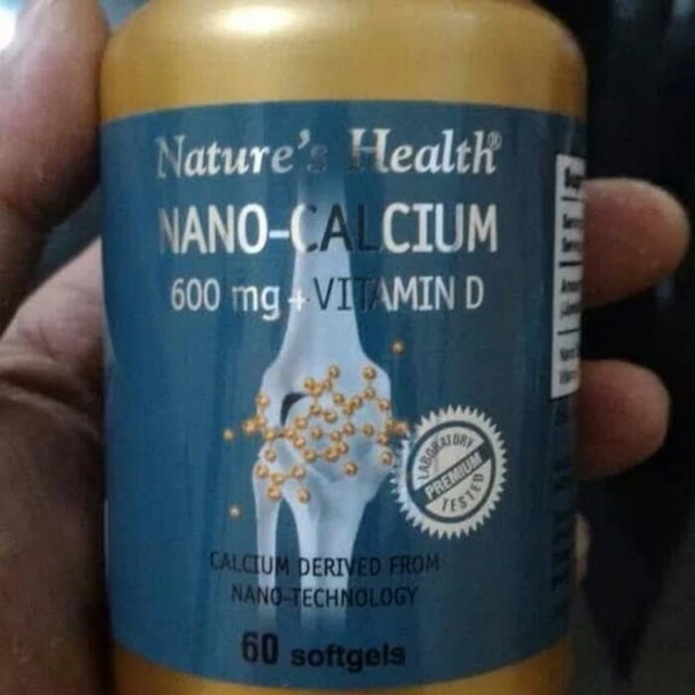 Nano calcium nature’s health kalsium tulang vitamin D original produk