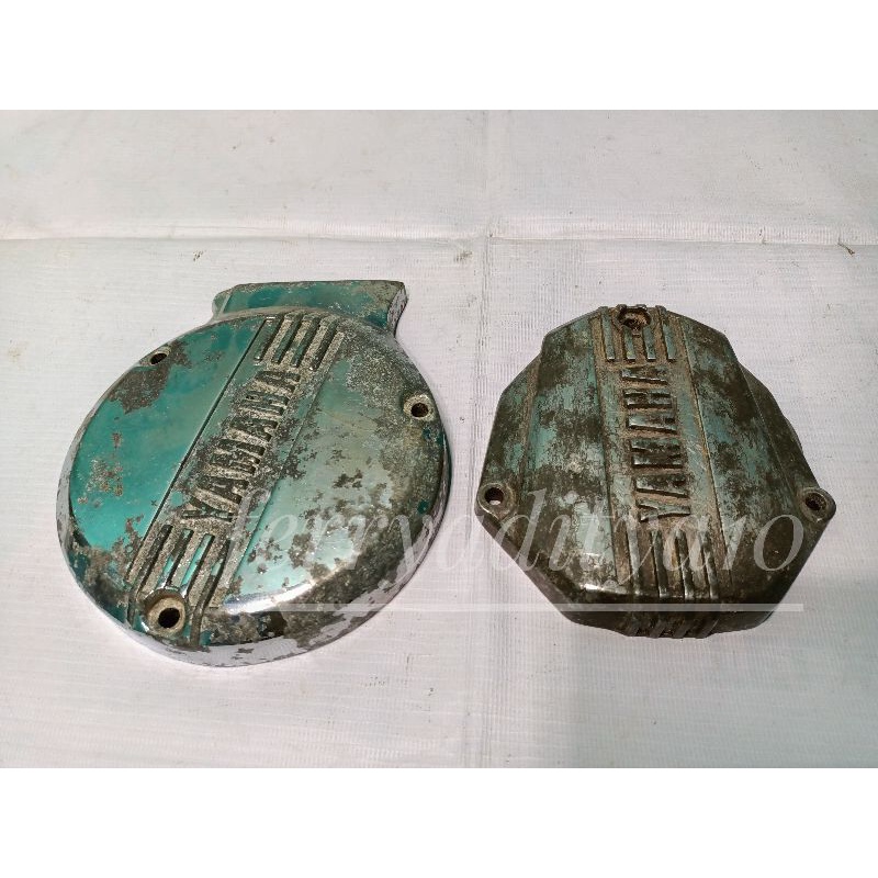 blok tutup magnit & tutup pompa oli rx king tua original timbul tutup kalter magnet dan pompa oli rx