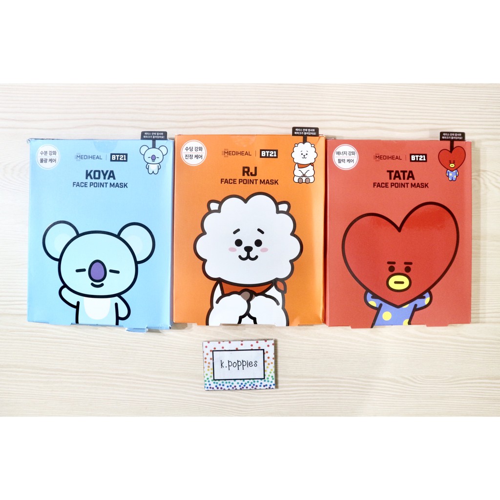 Download Mediheal X Bt21 Face Point Mask Shopee Indonesia Yellowimages Mockups