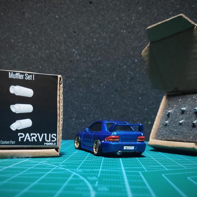Monggo] Parvus Models 1 64 Muffler Set 1 Knalpot Custom Hot Wheels Tomica