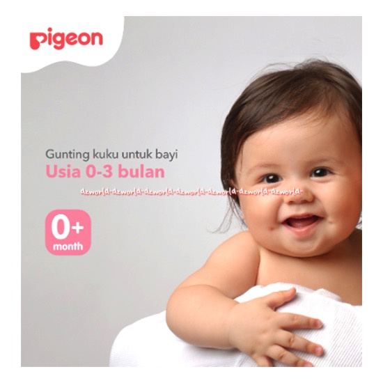 Pigeon Safety Nail Scissors 3+ Months Gunting Untuk Kuku Bayi Anak Soft Nails Kuku Lunak Pigen Gunting Kuku Dengan Penutup